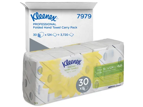 Handdoek Kleenex Ultra i-vouw 2-laags 215x315mm 5x124stuks 7979
