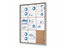 Vitrinekast Prikbord Kurk Economy 9xA4