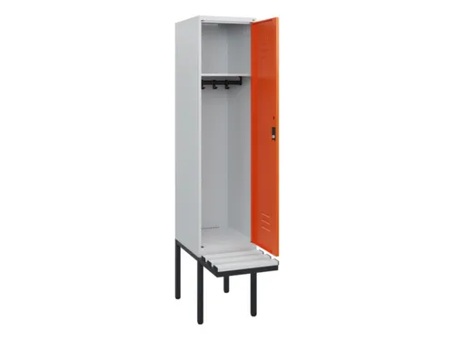 locker met bank,HxBxD 1950x400x815mm,1vak,vak B 400mm,cil.-slot