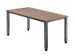 bureau à hauteur réglable,HxlxP 680-760x1600x800mm,panneau noyer