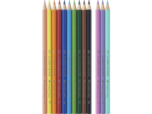Kleurpotlood Faber-Castell Unicorn zeskantig 10 stuks Kleuren+3 pastel