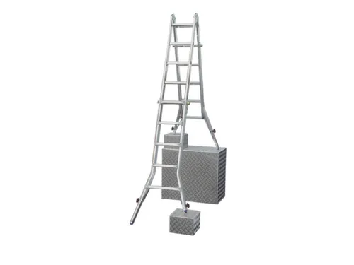 multifunctionele telescoopladder,4x5,sporten,balk L 5,35m,aluminium