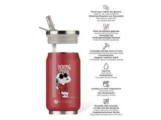 Thermosbeker Les Artistes Paris blik 280ml Cool Snoopy met rietje - 2