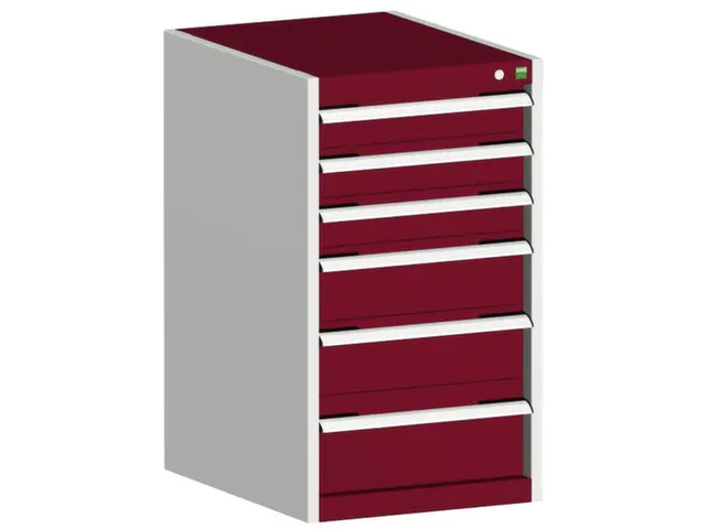 ladekast HxBxD 900x525x650mm 6laden romp RAL7035 front RAL3004