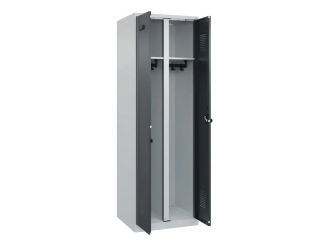 locker voor scheiding van kleding,HxBxD 1850x600x500mm,2vak
