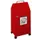 Afvalverzamelaar Vuurremmend 1X45 Liter 710X330X310Mm Rood