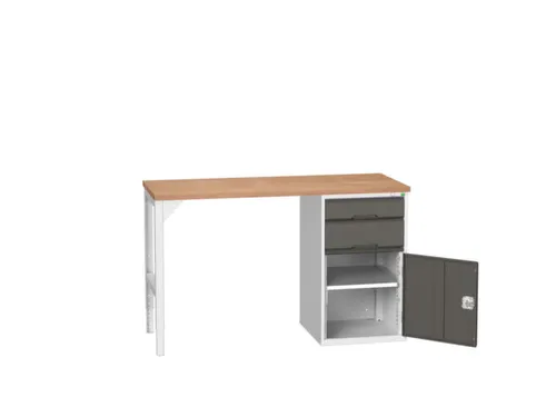 werkbank,HxBxD 930x1500x600mm,multiplexblad,2voeten/1container
