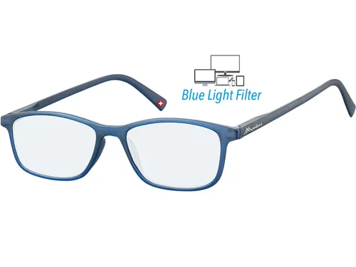 Leesbril Montana +1.50 dpt blue light filter blauw