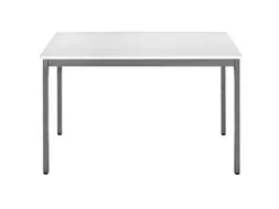 Tafel Vierkant 140x80 Cm Rechthoekig Frame Antraciet Blad Grijs