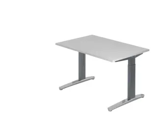 In hoogte verstelbaar bureau,HxBxD 680-850x1200x800mm,blad grijs - 1