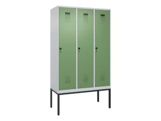 locker,HxBxD 2120x1200x500mm,3vak,vak B 400mm,draaigrendel - 2