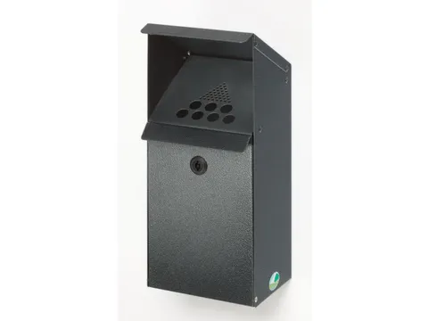 Wandasbak 3.7 liter Hxbxd 410x180x140mm Antiek-Zilverkleurig Staal