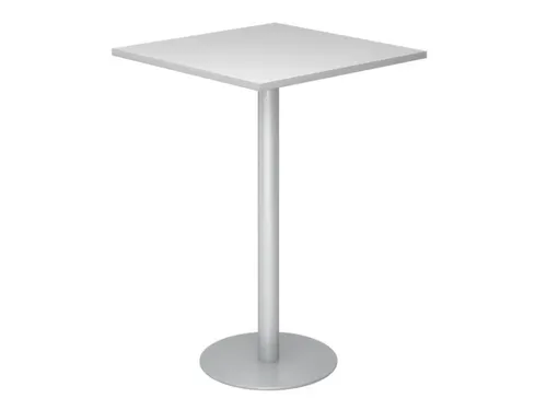 statafel,HxBxD 1116x800x800mm,vierkant,schotelvoet zilverkleurig