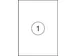 Office Products Etiket 210x297mm Wit Rechte Hoek 100 stuks