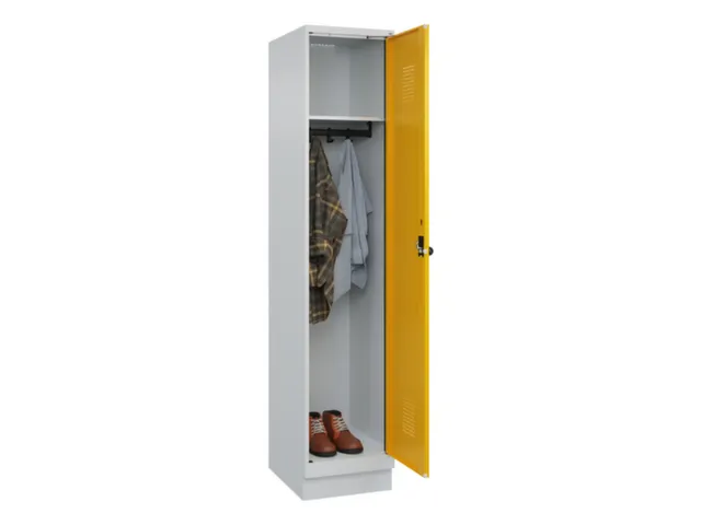 locker,HxBxD 1950x400x500mm,1vak,vak B 400mm,draaigrendel,sokkel