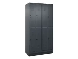 dubbeldekse locker,HxBxD 1950x1000x500mm,4x2vak.,vak B 250mm