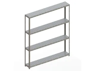 breedvakstelling,grondveld,HxBxD 2970x2504x400mm,vakl. 400kg - 1