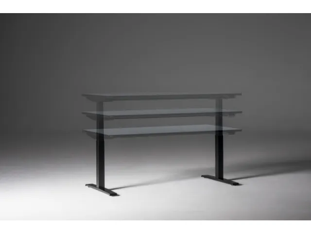 Bureau à hauteur réglable élec.,HxlxP 650-1310x1800x900mm