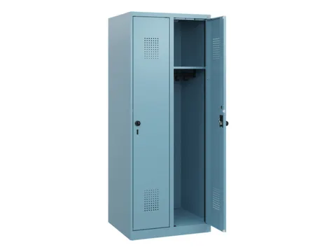 schoollocker,HxBxD 1530x600x500mm,2vak,vak B 300mm,draaigrendel