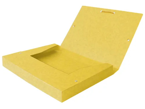 Elastobox Oxford Top File+ A4 40mm geel
