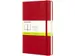 Notitieboek Moleskine large 130x210mm blanco hard cover scarlet red