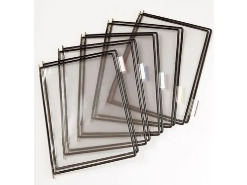 Zichtpaneel Tarifold A4 verticaal 230x343mm Zwart 10 stuks