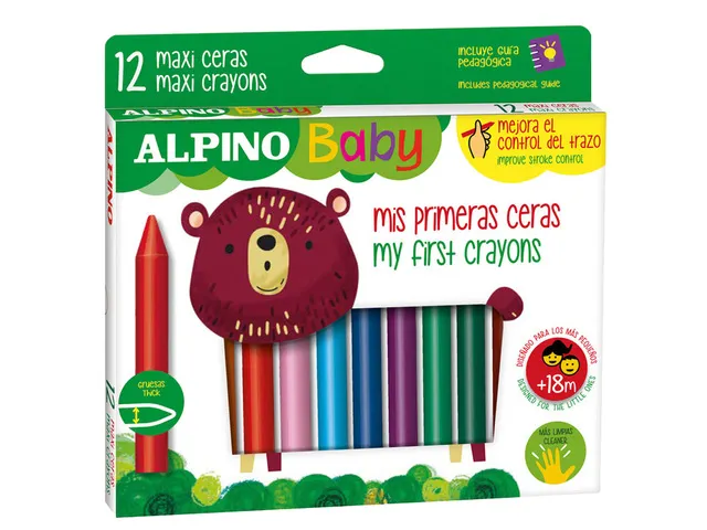 Baby waskrijtjes set van 12 stuks