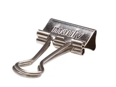 Papierklem MAUL 215 foldback 19mm capaciteit 7mm zilver