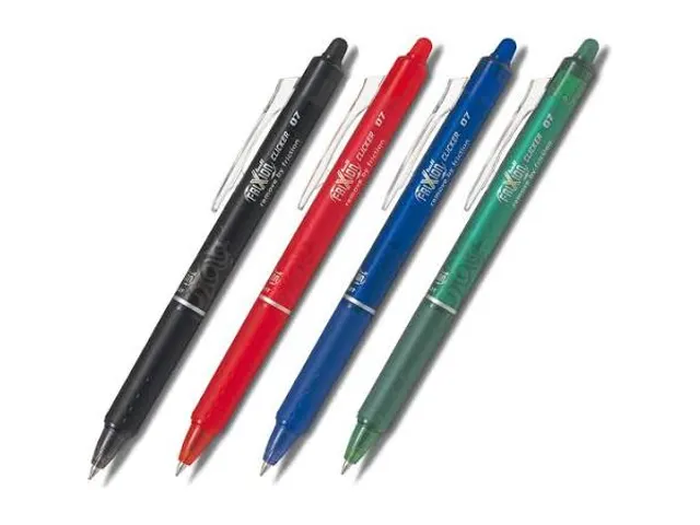 Roller Pilot FriXion Ball Clicker pointe moyenne 0,7mm assorti