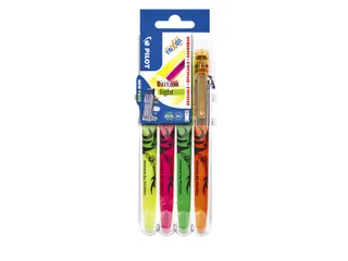 Markeerstift Pilot Frixion Light 4.0mm Set2Go 4 stuks Neon kleuren - 1