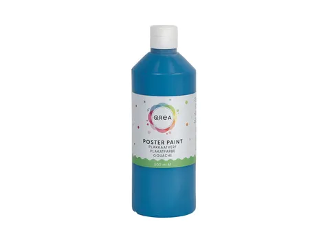 Plakkaatverf Qrea blauw 500ml
