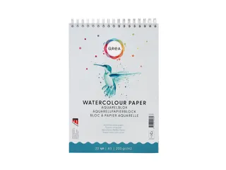 Aquarelblok Qrea A5 20 vel 200gr spiraal - 1