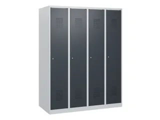 schoollocker,HxBxD 1530x1200x500mm,4vak,vak B 300mm,cil.-slot - 2