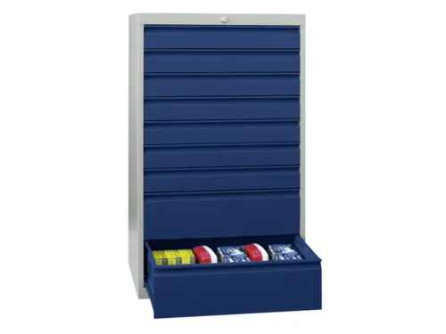 ladekast HxBxD 1000x715x600mm 8laden slot RAL7035 front RAL5010