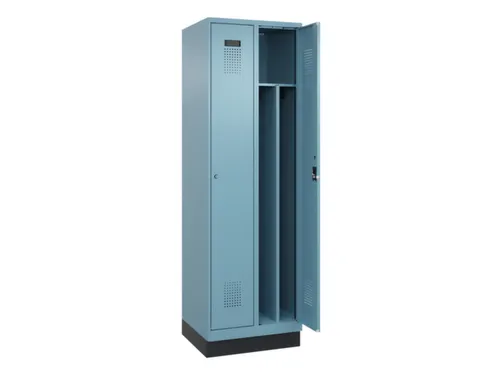 locker voor scheiding van kleding,HxBxD 1950x600x500mm,2vak