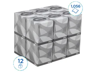 Facial tissues Kleenex 2-laags kubus 12x88stuks wit 8834 - 3