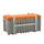 Opbergbox 750L H X B X D 800X 1700X 860Mm Kraanbaar Grijs/oranje
