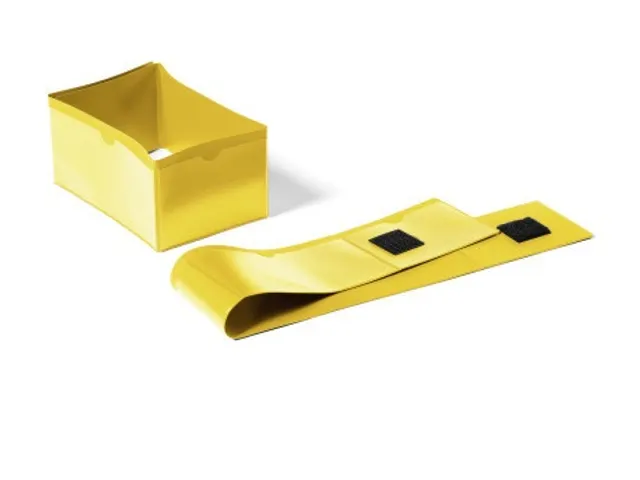 Hoes voor palletvoet geel