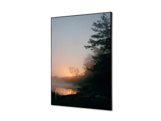 Wanddecoratie Textiel Set A2 Zonsopgang Bos - 1