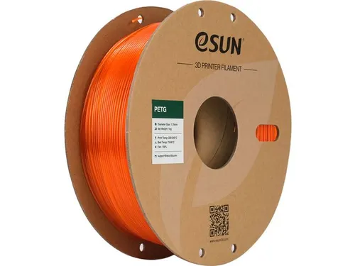 eSUN 3D printer Filament PETG 1,75mm Oranje 1kg
