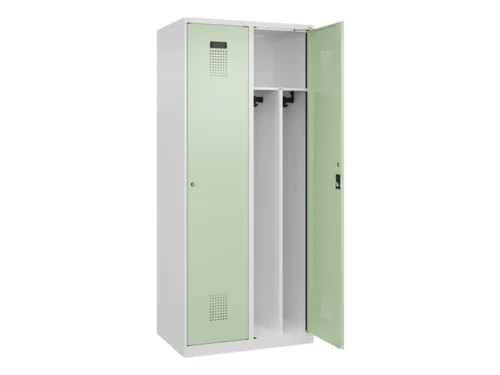 locker voor scheiding van kleding,HxBxD 1850x800x500mm,2vak
