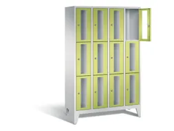lockerkast 1850x1190x500mm 4x3 vakken Cilinderslot Poten, RDS1108060