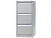 Hangmappenkast 1016X47X622 Cm 3 Laden Zilver