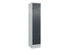 Z-garderobekast,HxBxD 1950x400x500mm,vak B 200/400mm,draaigrendel