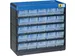 Magazijnkast,HxBxD 285x300x135mm,25lade(n),laden doorschijnend wit