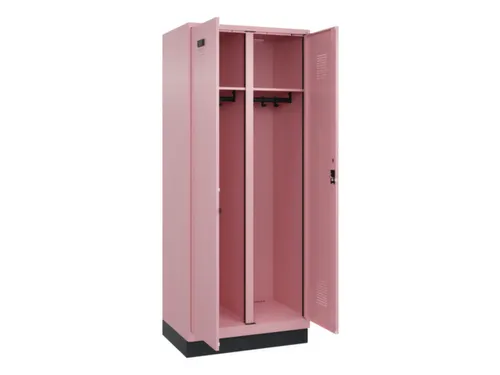locker voor scheiding van kleding,HxBxD 1950x800x500mm,2vak