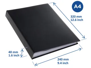 Showmap Rillstab A4 RI99484 8 Kanaals 80 Tassen Zwart - 4