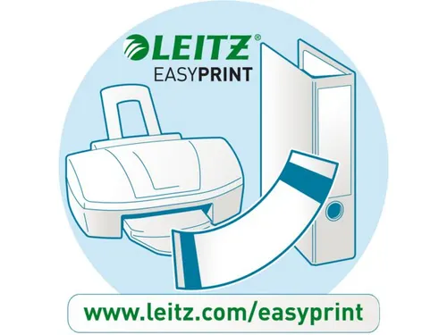 Rug-insteekkaart Leitz smal/kort 31x190mm wit printbaar