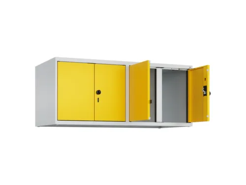 opzetkast,v. locker voor scheiding van kleding,4vak.,vak B 300mm