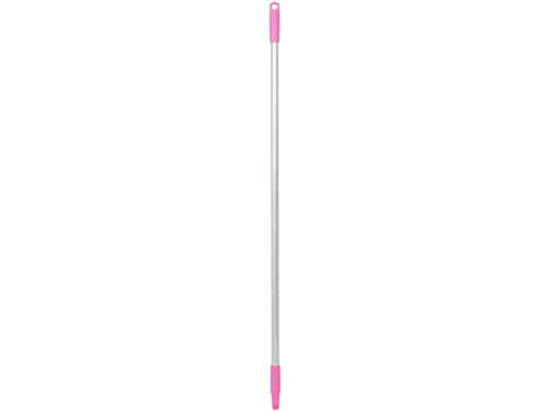 Vikan Hygiene aluminium steel 1260mm Ø25mm roze met schroefdraad